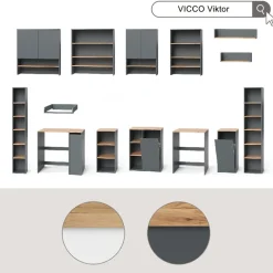 Midischrank Viktor Weiß/Artisan 40.2 x 88.2 cm Vicco