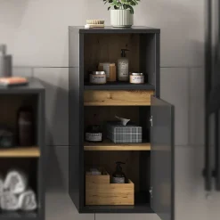 Midischrank Viola Anthrazit 33 x 80 cm Vicco