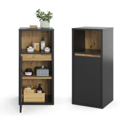 Midischrank Viola Anthrazit 33 x 80 cm Vicco