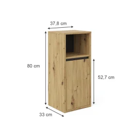 Midischrank Viola Artisan-Eiche 38 x 80 cm Vicco