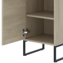 Midischrank Vionna Eiche/Schwarz 36 x 116.5 cm Vicco