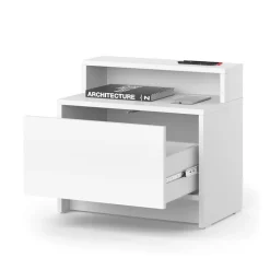 Nachtkommode Naara Weiß 50.2 x 46.4 cm Vicco