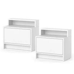 Nachtschrank Naara Weiß 2er-Set Vicco
