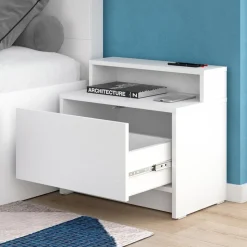 Nachtschrank Naara Weiß 2er-Set Vicco