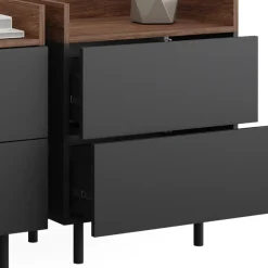 Nachttisch Anika Anthrazit 2er Set Vicco