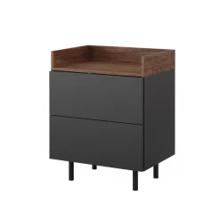 Nachttisch Anika Anthrazit 54 x 68 cm Vicco