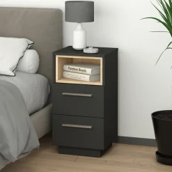 Nachttisch Beatrice Anthrazit 36 x 68 cm Vicco