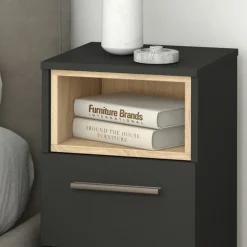 Nachttisch Beatrice Anthrazit 36 x 68 cm Vicco