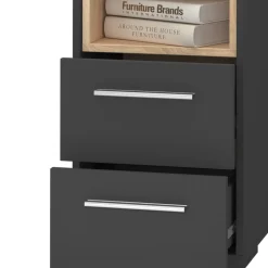 Nachttisch Beatrice Anthrazit 2er Set Vicco