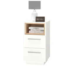 Nachttisch Beatrice Weiß 36 x 68 cm Vicco