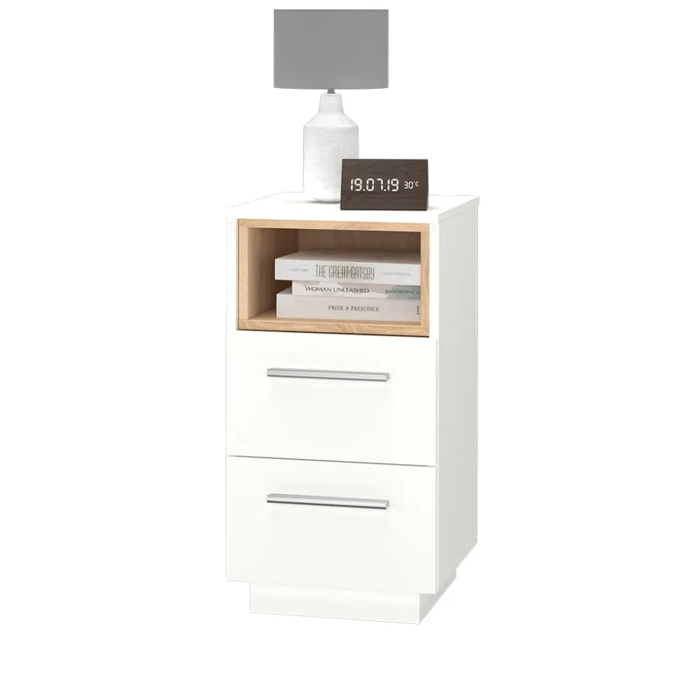 Nachttisch Beatrice Weiß 36 x 68 cm Vicco