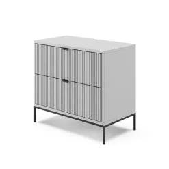 Nachttisch Eliza Grau 66 x 60 cm Vicco