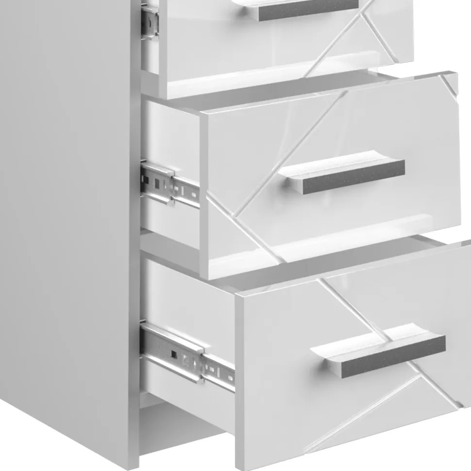 Nachttisch Irma Weiß 2er Set Vicco