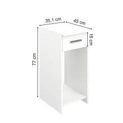 Pc-Schrank Odin Weiß 35.1 x 45 cm Vicco
