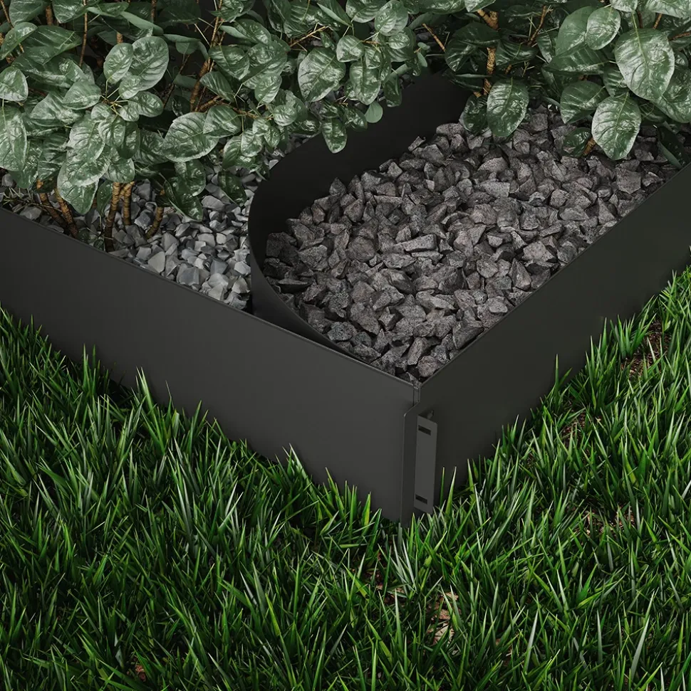 Rasenkante Anthrazit 100 x 14 cm 15 Meter Serina