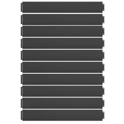 Rasenkante Anthrazit 100 x 14 cm 10 Meter Serina