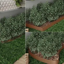 Rasenkante Braun 100 x 18 cm 15 Meter Serina