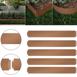 Rasenkante Braun 100 x 14 cm 5 Meter Serina