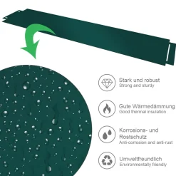 Rasenkante Grün 100 x 14 cm 20 Meter Serina