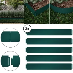 Rasenkante Grün 100 x 14 cm 15 Meter Serina