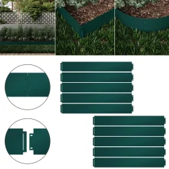 Rasenkante Grün 100 x 18 cm 10 meter Serina