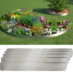 Rasenkante Silber 100 x 14 cm 20 Meter OK-Living