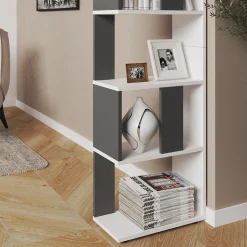 Raumteiler Anthrazit/Weiß 45 x 162.6 cm Vicco