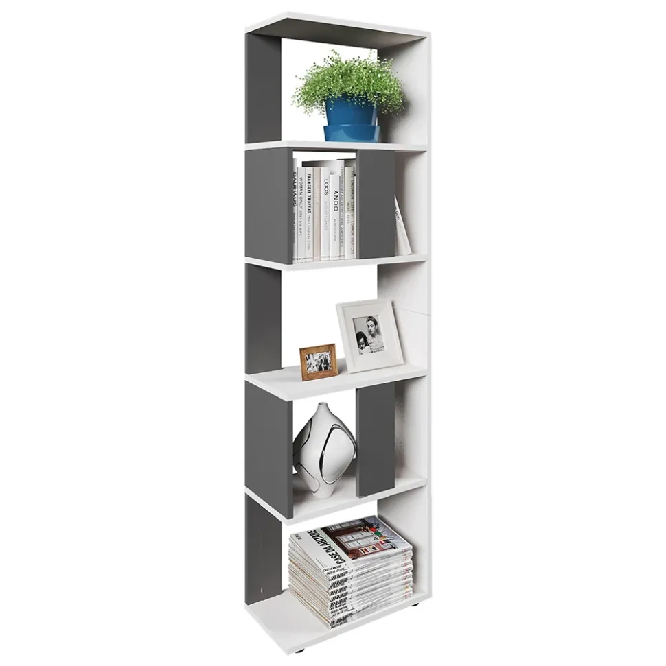 Raumteiler Anthrazit/Weiß 45 x 162.6 cm Vicco