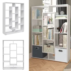 Raumteiler Weiß 107.2 x 143 cm Vicco