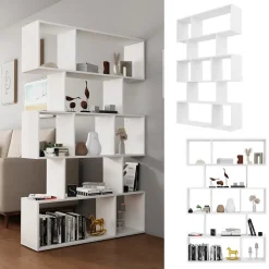 Raumteiler Aramis Weiß 106 x 161.5 cm 9 Fächer Vicco