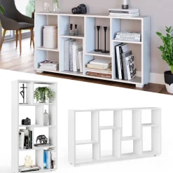 Raumteiler Domus Weiß 60.2 x 120 cm 8 Fächer Vicco