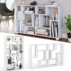 Raumteiler Domus Weiß 70.2 x 120 cm 9 Fächer Vicco