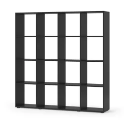 Raumteiler Karree Schwarz 138.5 x 142.5 cm Vicco