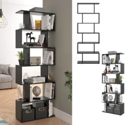 Raumteiler Levio Schwarz 70 x 192.2 cm Vicco