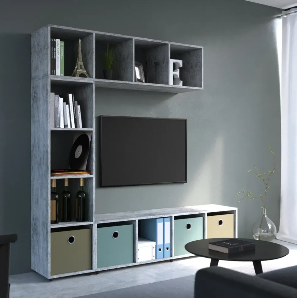 Raumteiler Ludus Grau 142.5 x 36.2 cm Vicco