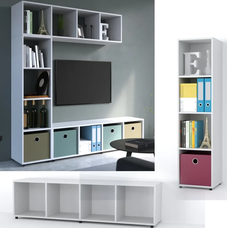 Raumteiler Ludus Weiß 142.5 x 36.2 cm Vicco