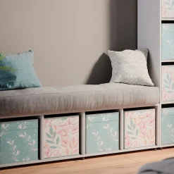 Raumteiler Ludus Weiß 142.5 x 36.2 cm mit 2 Faltboxen opt.2 Vicco