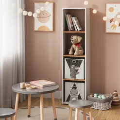 Raumteiler Ludus Weiß/Goldkraft Eiche 36.8 x 144.9 cm Vicco