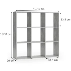 Raumteiler Nove Grau 104 x 108 cm Vicco