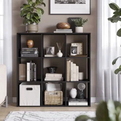 Raumteiler Nove Schwarz 104 x 108 cm Vicco