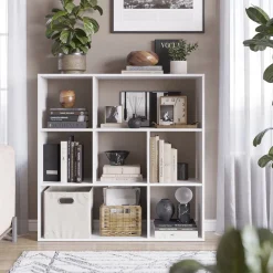 Raumteiler Nove Weiß 107.2 x 107.8 cm 7 Fächer Vicco