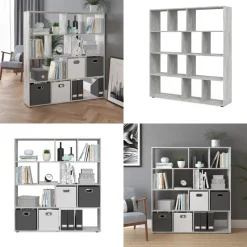 Raumteiler Pilar Grau 131.6 x 143 cm Vicco