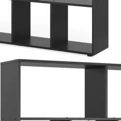 Raumteiler Pilar Schwarz 131.6 x 143 cm Vicco