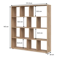 Raumteiler Pilar Sonoma 131.6 x 143 cm Vicco