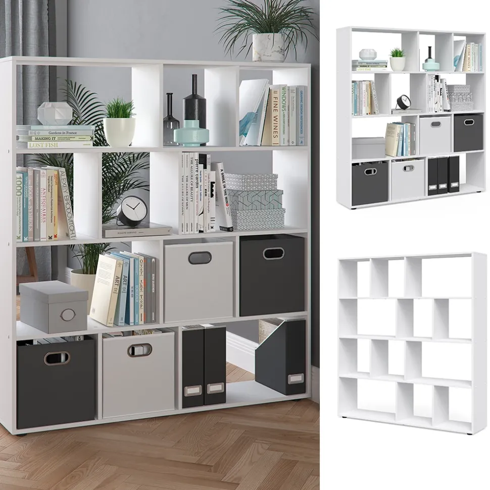 Raumteiler Pilar Weiß 131.6 x 143 cm Vicco