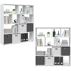 Raumteiler Pilar Weiß 131.6 x 143 cm Vicco