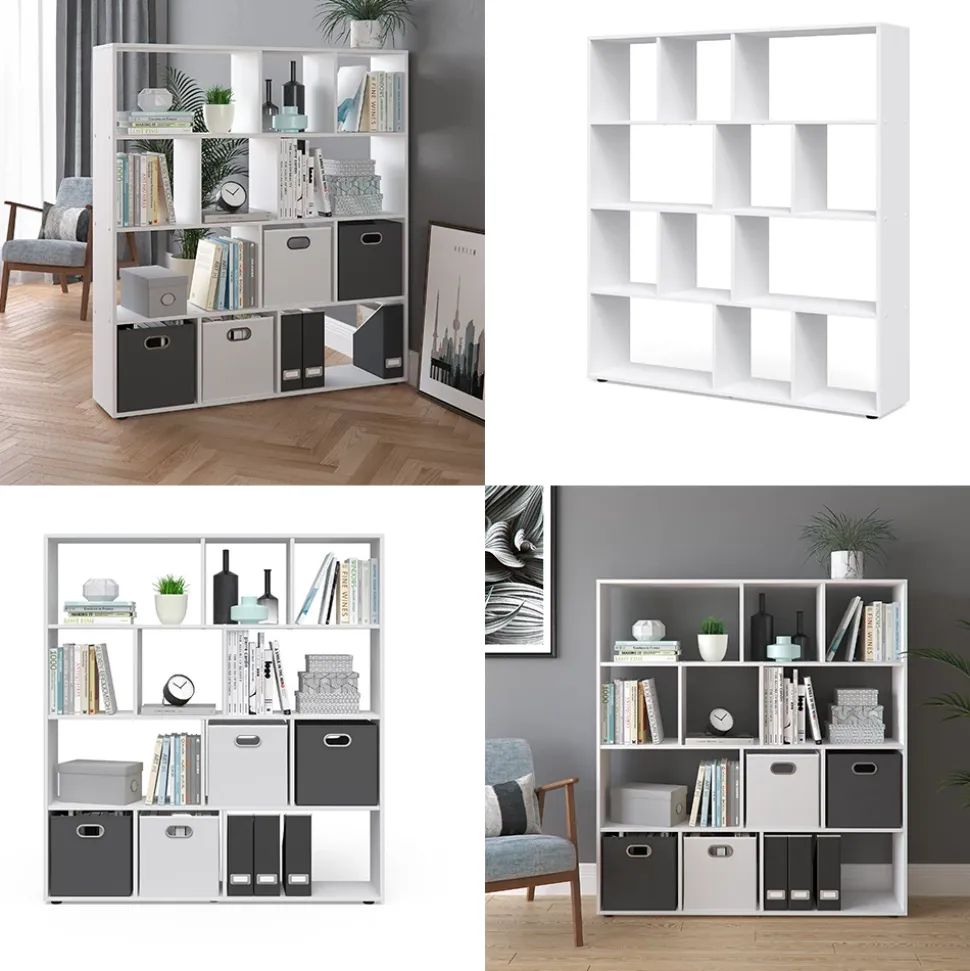 Raumteiler Pilar Weiß 131.6 x 143 cm Vicco