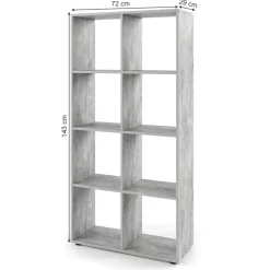 Raumteiler Scutum Beton 143 x 72 cm Vicco