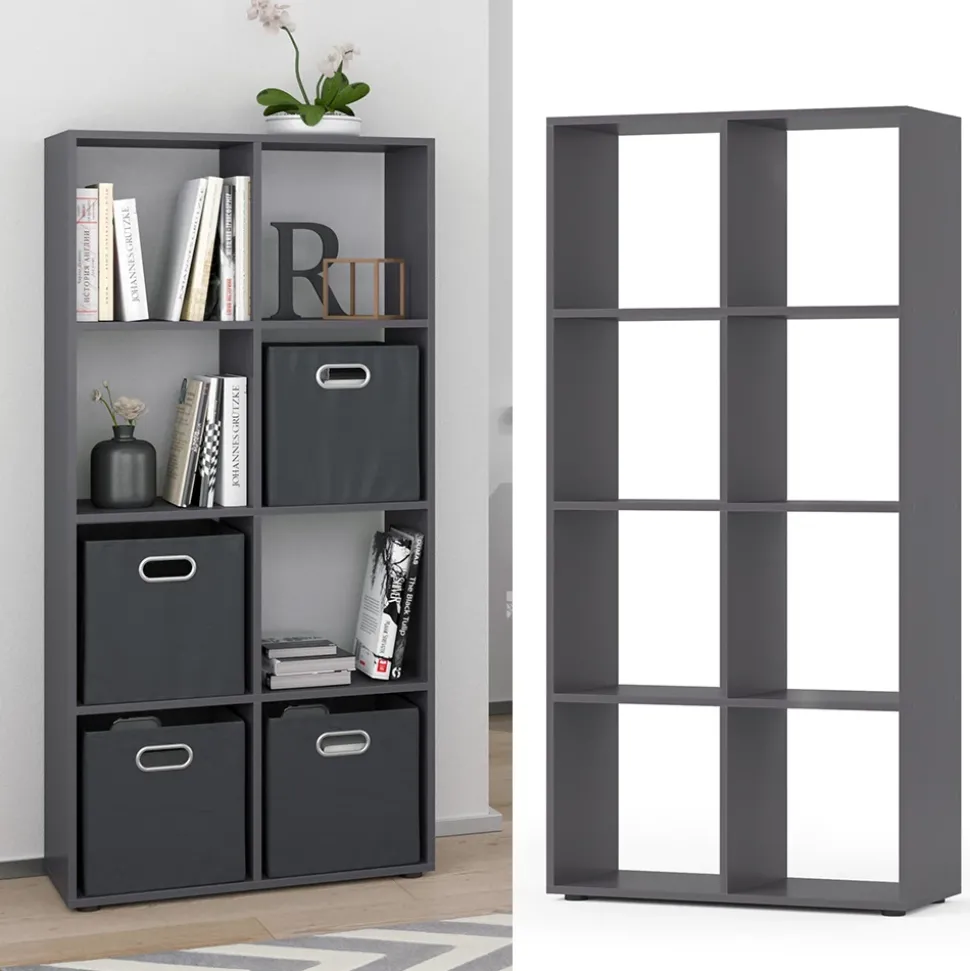 Raumteiler Scutum Grau 143 x 72 cm Vicco