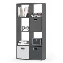 Raumteiler Scutum Grau 143 x 72 cm Vicco